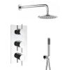 Crosswater Designer 3 Control 2 Outlet Shower Valve Pack with Head & Handset – 200mm