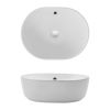 Crosswater Bauhaus Pearl 450mm Countertop Basin with Overflow 