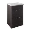 Just Taps Pace 500 Floor Standing Unit with Drawers and Basin – Black