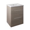 Just Taps Pace 600 Floor Mounted Unit with Drawers and Basin – Grey