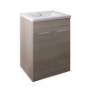 Just Taps Pace 600 Floor Mounted Unit with Doors and Basin – Grey