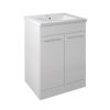 Just Taps Pace 600 Floor Mounted Unit with Doors and Basin – White