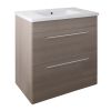 Just Taps Pace 800 Floor Mounted Unit with Drawers and Basin – Grey