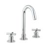 Crosswater MPRO Crosshead Basin 3 Hole Set Chrome - H: 242mm P: 132.5mm