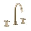 Crosswater MPRO Crosshead Basin 3 Hole Set Brushed Brass - H: 242mm P: 132.5mm