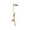 Crosswater MPRO Industrial Multifunction Shower Valve Unlacquered Brushed Brass