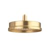 Crosswater MPRO Industrial Shower Head 8" - Unlacquered Brushed Brass