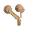Crosswater MPRO Industrial Basin 2 Hole Set - Unlacquered Brushed Brass