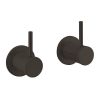 Crosswater MPRO Industrial Wall Stop Taps - Carbon Black - PRI355WM