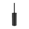 Crosswater MPRO Matt Black Wall Mounted Toilet Brush Set
