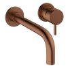 Crosswater MPRO Wall Mounted 2 Hole Basin Mixer Tap Brushed Bronze