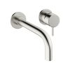 Crosswater MPRO Wall Mounted 2 Hole Basin Mixer Tap Brushed Stainless Steel