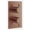 Crosswater MPRO 2 Outlet 2 Handle Thermostatic Bath Shower Valve Brushed Bronze