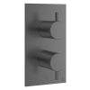 Crosswater MPRO 2 Outlet 2 Handle Thermostatic Bath Shower Valve Slate
