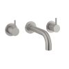 Crosswater MPRO Bath 3 Hole Set Brushed Stainless Steel