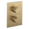 Crosswater MPRO Crossbox 1 Outlet Valve Trimset Brushed Brass 