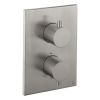 Crosswater MPRO Crossbox 1 Outlet Valve Trimset Brushed Stainless Steel  