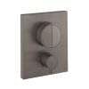 Crosswater MPRO Crossbox Push 2 Outlet Trimset Slate