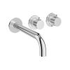 Crosswater Module 3 Outlet 2 Handle Shower Valve & Bath Spout Chrome