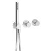Crosswater Module 2 Outlet 2 Handle Shower Valve & Handset Chrome