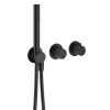 Crosswater Module 2 Outlet 2 Handle Shower Valve & Handset Matt Black