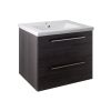 Just Taps Pace 600 Wall Mounted Unit with Drawers and Basin – Black