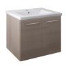 Just Taps Pace 600 Wall Mounted Unit with Doors and Basin – Grey