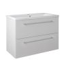 Just Taps Pace 800 Wall Mounted Unit with Drawers and Basin – White
