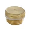 Just Taps Brushed Brass Radiator Blanking Plug