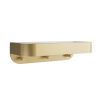 Crosswater Shower Basket Brushed Brass  Wall Mounted White Tray