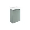 Tissino Mozzano Cloakroom Furniture Unit - Dark Sage Green