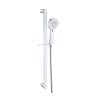 Just Taps Uno slide rail kit with multifunction hand shower