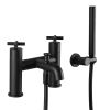 Just Taps Solex Matt Black Bath Shower Mixer with Kit