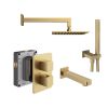 Abacus Shower Pack 2 - Square - Brushed Brass
