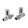 Just Taps Straight Brass with chrome finish Radiator Valve