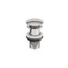 Tissino Alek Round basin push waste - 1 1/4" - without overflow