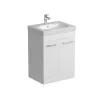 Tissino Angelo 600mm Basin unit - 2-door floor mounted - White