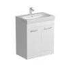 Tissino Angelo 700mm Basin unit - 2-door floor mounted - White