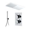 Abacus Emotion Thermo Round - Rectangle Head & Slim Hand Shower