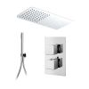 Abacus Emotion Thermo Square - Rectangle Head & Slim Hand Shower