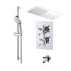 Abacus Emotion Thermo Cross - Rectangle Head & Round Hand Shower