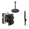 Abacus Shower Pack 4 - Round - Matt Black