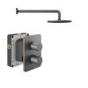 Abacus Shower Pack 1 - Round - Matt Anthracite