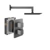 Abacus  Shower Pack 1 - Square - Matt Anthracite
