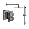 Abacus Shower Pack 2 - Square - Matt Anthracite