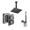 Abacus Shower Pack 4 - Square - Matt Anthracite