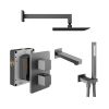 Abacus Shower Pack 5 - Square - Matt Anthracite