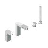 Abacus Ki Deck Mounted Bath Shower 4Th Chrome 