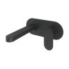 Abacus Ki Wall Mounted Basin Mixer Black
