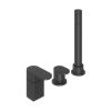 Abacus Ki Deck Mounted Bath Shower 3Th Black 